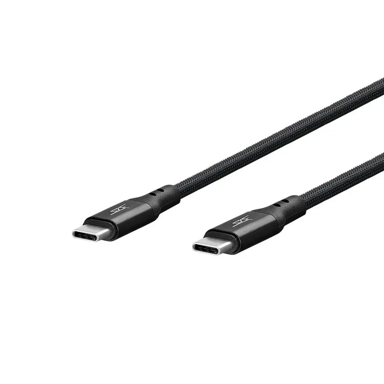Câble USB C vers USB C 3 ft - Charge et transfert de données rapides DC-Simply Carbon Fiber