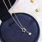 2020 Silver Star Necklace with Diamond Accent (Simple) Mystorenews.shop
