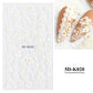 3D Hollow White Bridal Lace Butterfly Nail Stickers Mystorenews.shop
