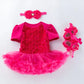 Baby Floral Short Sleeve Romper Set with Headband Mystorenews.shop
