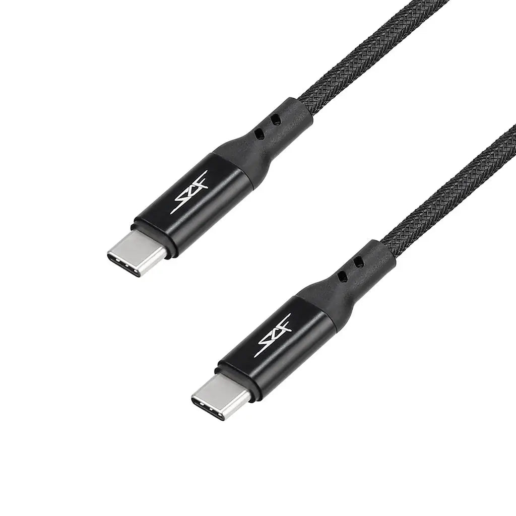 Câble USB C vers USB C 3 ft - Charge et transfert de données rapides DC-Simply Carbon Fiber