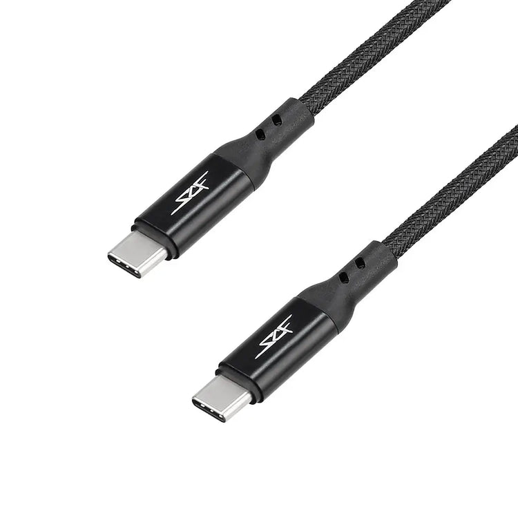 Câble USB C vers USB C 3 ft - Charge et transfert de données rapides DC-Simply Carbon Fiber