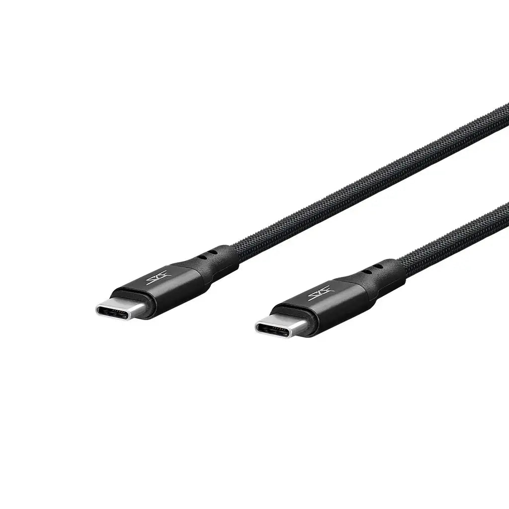 Câble USB C vers USB C 3 ft - Charge et transfert de données rapides DC-Simply Carbon Fiber