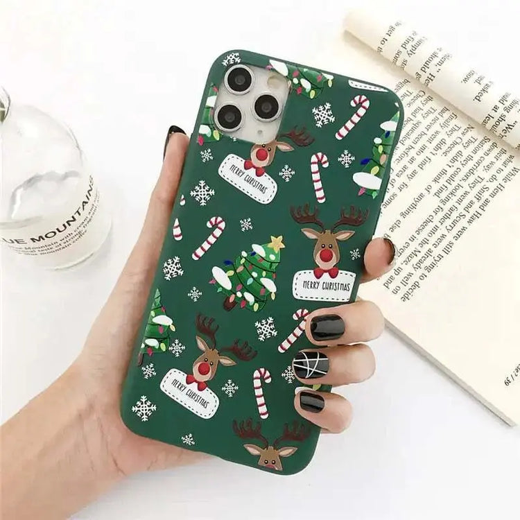 Christmas Elk Phone Case Mystorenews.shop