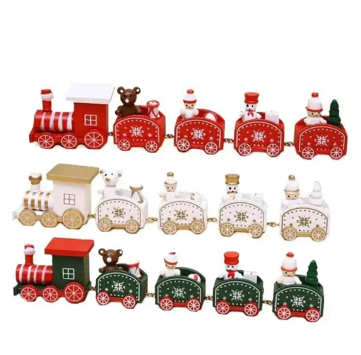 Christmas Ornament Christmas Wooden Train Mystorenews.shop