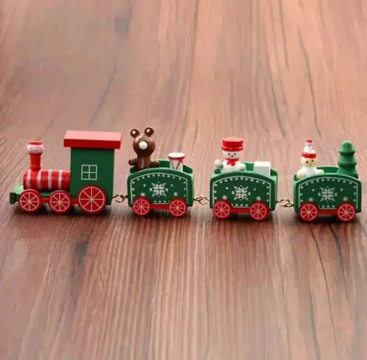 Christmas Ornament Christmas Wooden Train Mystorenews.shop