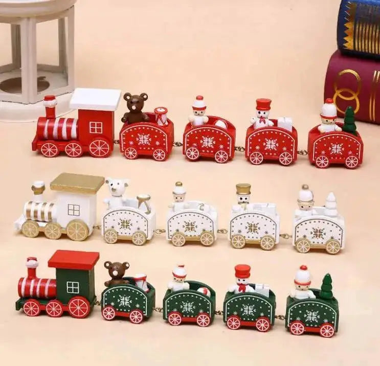 Christmas Ornament Christmas Wooden Train Mystorenews.shop