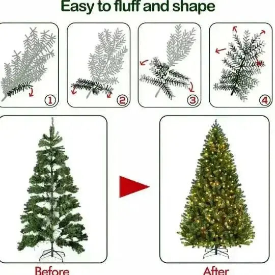 Christmas Tree with Warm Lights Mystorenews.shop