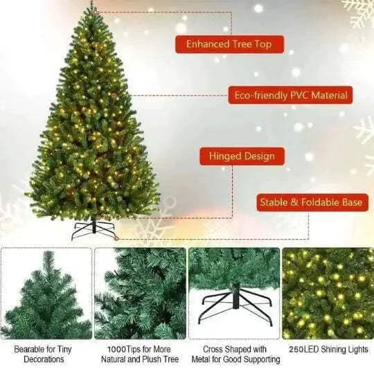 Christmas Tree with Warm Lights Mystorenews.shop