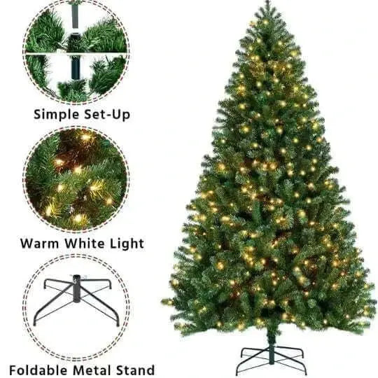 Christmas Tree with Warm Lights Mystorenews.shop