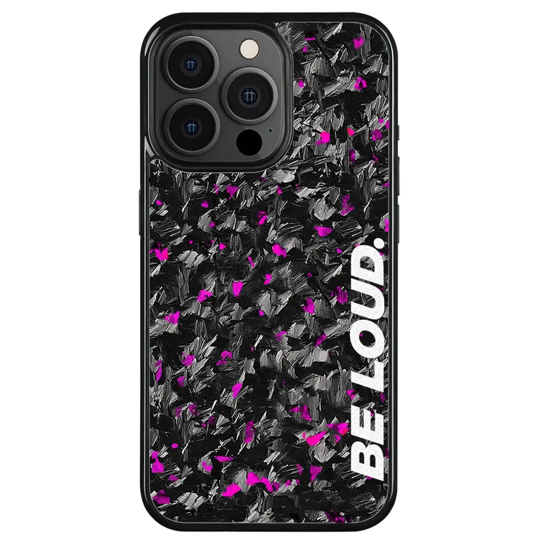 Coque en carbone forgé pour iPhone | Purple Flake | BE LOUD. x SCF DC-Simply Carbon Fiber