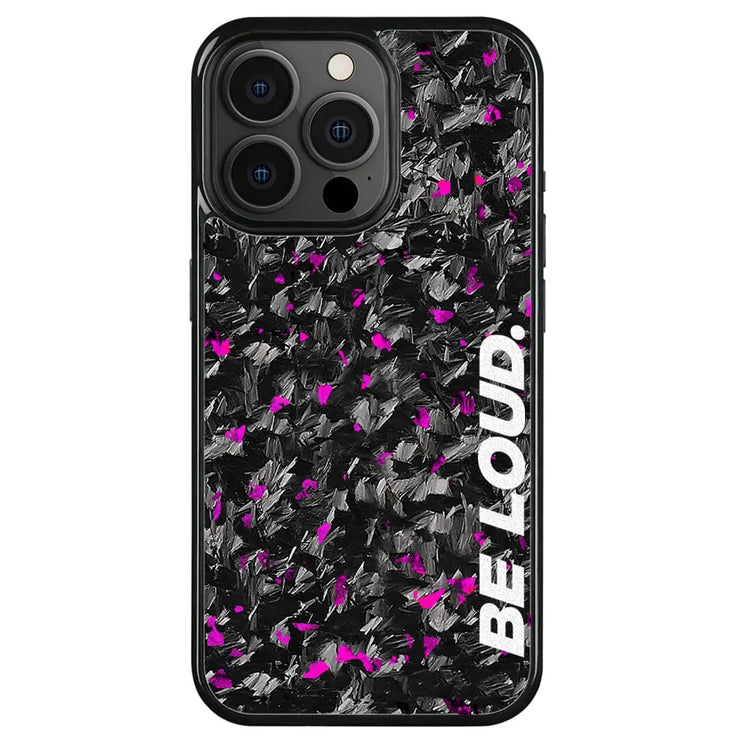 Coque en carbone forgé pour iPhone | Purple Flake | BE LOUD. x SCF DC-Simply Carbon Fiber