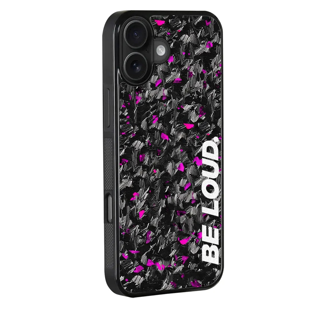 Coque en carbone forgé pour iPhone | Purple Flake | BE LOUD. x SCF DC-Simply Carbon Fiber