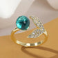 Creative Fashion Ocean Beads Mermaid Tail Ring Mystorenews.shop