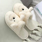 Cute Bear Winter Plush Slippers for Home Warmth Mystorenews.shop
