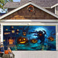 Halloween Misty Forest Garage Door Banner Mystorenews.shop