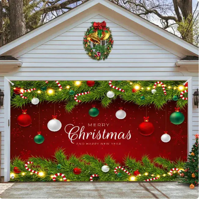 Halloween Misty Forest Garage Door Banner Mystorenews.shop