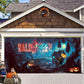 Halloween Misty Forest Garage Door Banner Mystorenews.shop