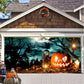Halloween Misty Forest Garage Door Banner Mystorenews.shop