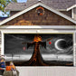 Halloween Misty Forest Garage Door Banner Mystorenews.shop