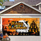 Halloween Misty Forest Garage Door Banner Mystorenews.shop