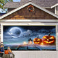 Halloween Misty Forest Garage Door Banner Mystorenews.shop