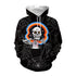 Halloween Skull Hooded Sweatshirt for Women Mystorenews.shop