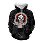 Halloween Skull Hooded Sweatshirt for Women Mystorenews.shop