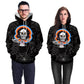 Halloween Skull Hooded Sweatshirt for Women Mystorenews.shop