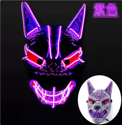 LED Full Face Luminous Halloween Mask Mystorenews.shop