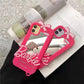 Pink Barbie Mirror Silicone Case for iPhone 14 Pro Max Mystorenews.shop