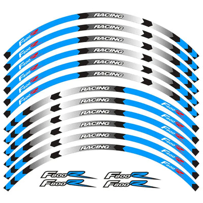 BMW F800R 3M Color Rim Stickers and Wheel Decor