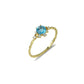 S925 Silver Natural Blue Topaz Zircon Ring for Women Mystorenews.shop