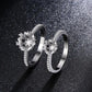 S925 Sterling Silver 1 Carat Moissanite Snow Ring Mystorenews.shop