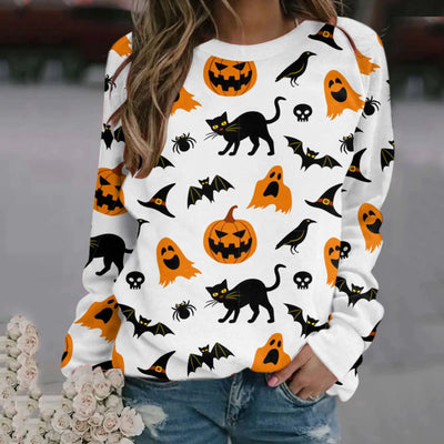 Amazon Women's Halloween Round Neck Top