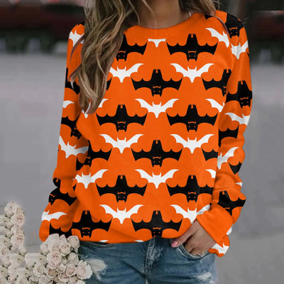 Amazon Women's Halloween Round Neck Top