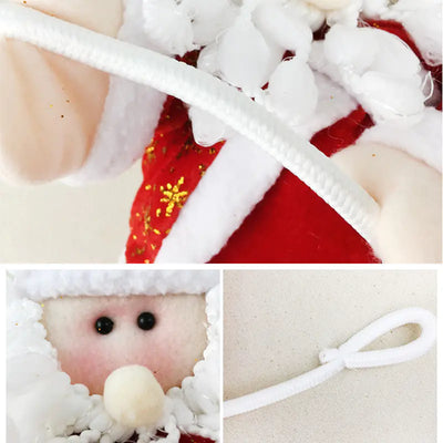 Climbing Santa Claus Christmas Scene Decoration Ornament