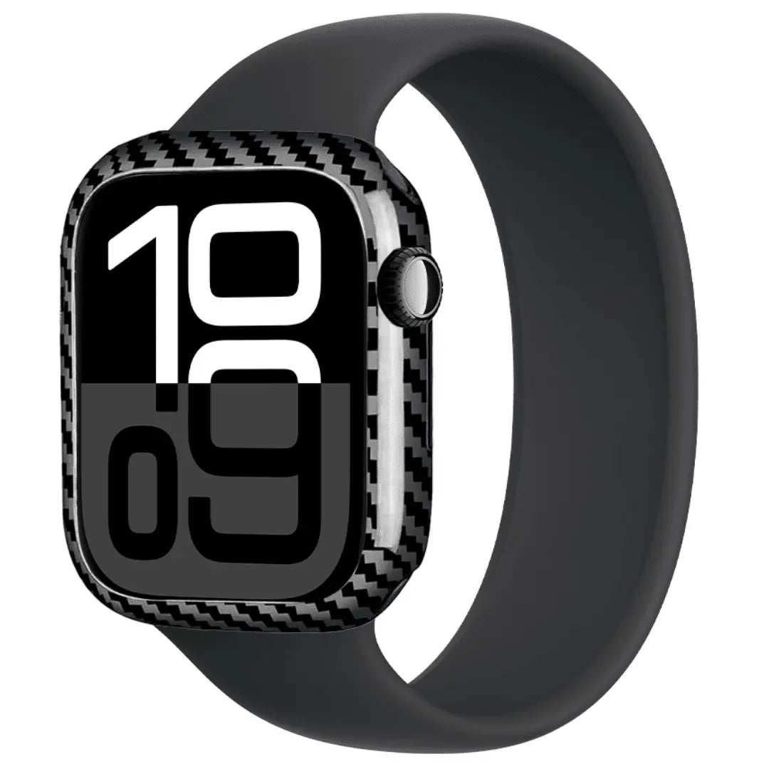 Coque en fibre de carbone pour Apple Watch - Protection légère et durable DC-Simply Carbon Fiber