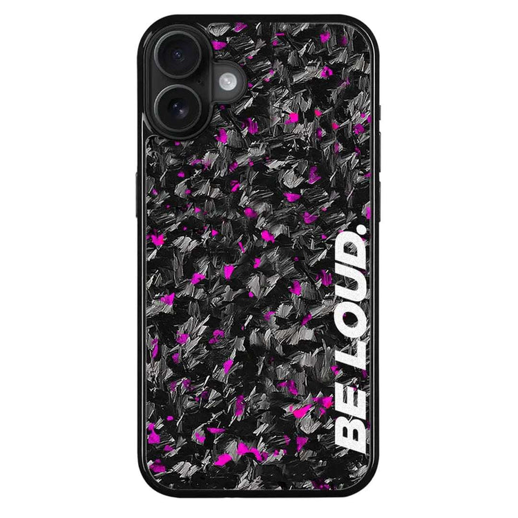 Coque en carbone forgé pour iPhone | Purple Flake | BE LOUD. x SCF DC-Simply Carbon Fiber