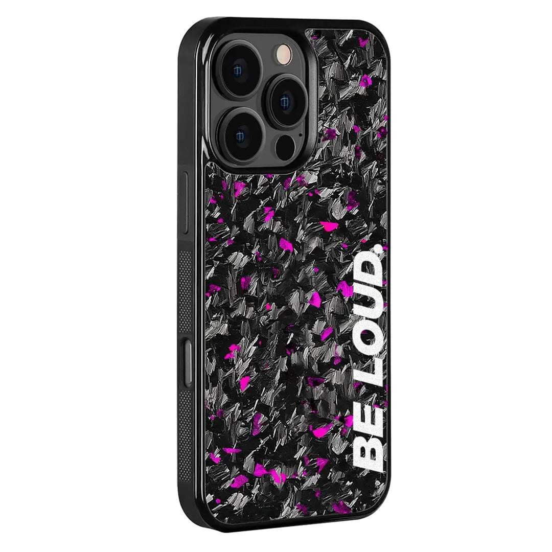 Coque en carbone forgé pour iPhone | Purple Flake | BE LOUD. x SCF DC-Simply Carbon Fiber
