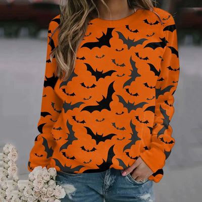 Amazon Women's Halloween Round Neck Top