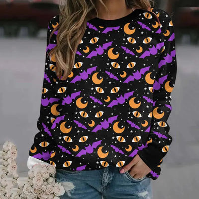 Amazon Women's Halloween Round Neck Top