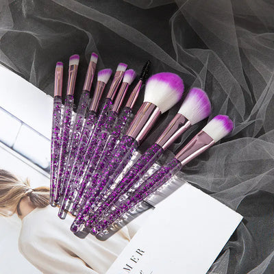 7-Piece Starry Glitter Liquid Eyeshadow Brush Set