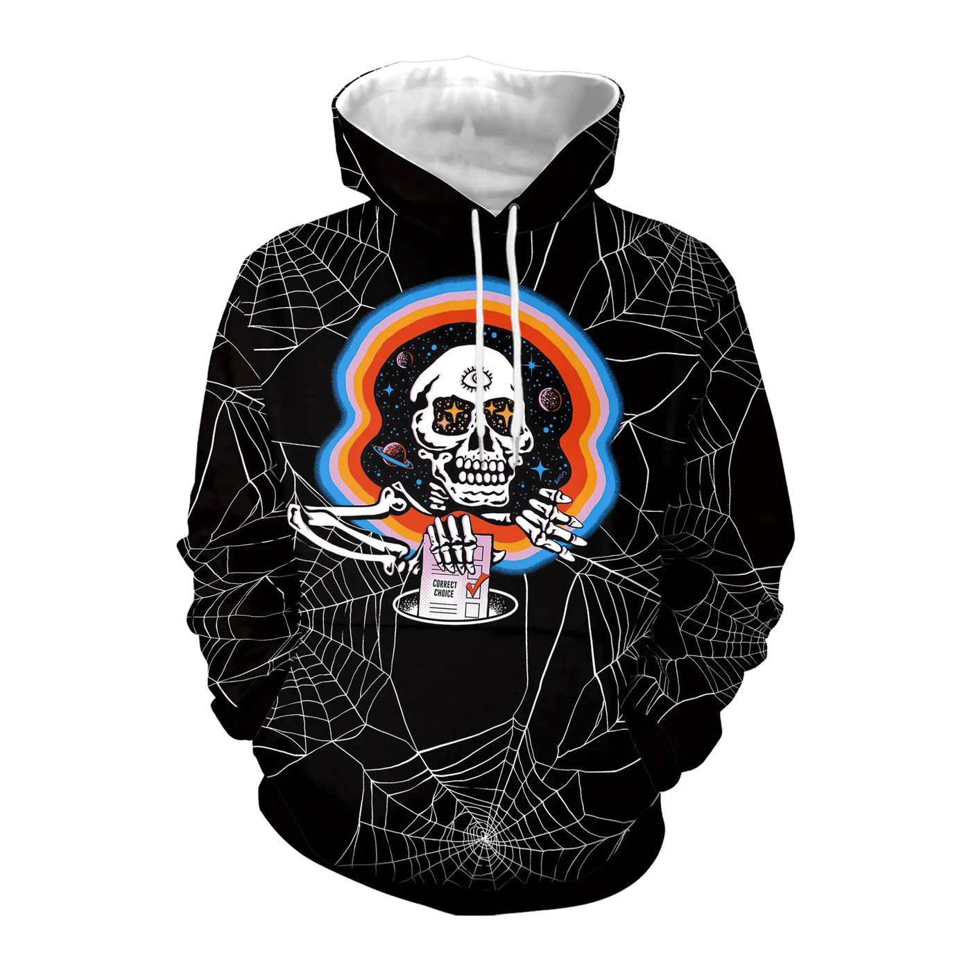 Halloween Skull Hooded Sweatshirt for Women
